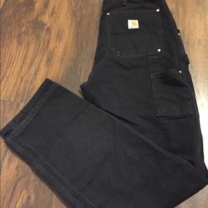 Black Carhartt Work Pants 33x34